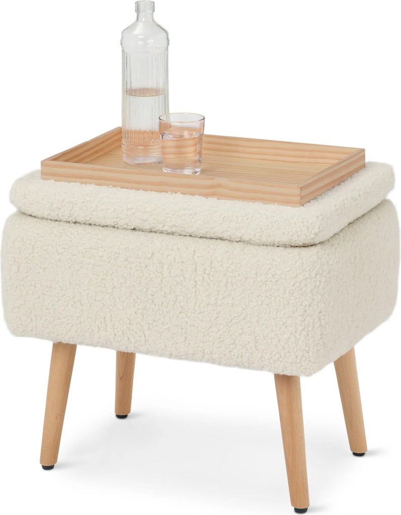 Taburetka s úložným priestorom