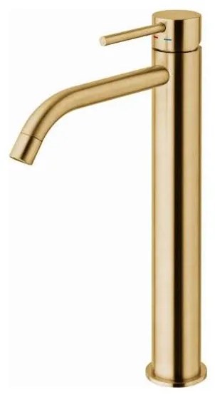 Paffoni - Umývadlová batéria LIGHT EXCLUSIVE v kartáčovanom zlate