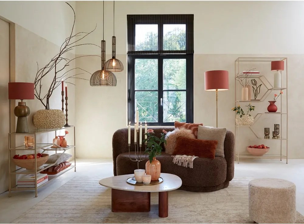 Hnedý konferenčný stolík 72x90 cm Mahelona – Light &amp; Living