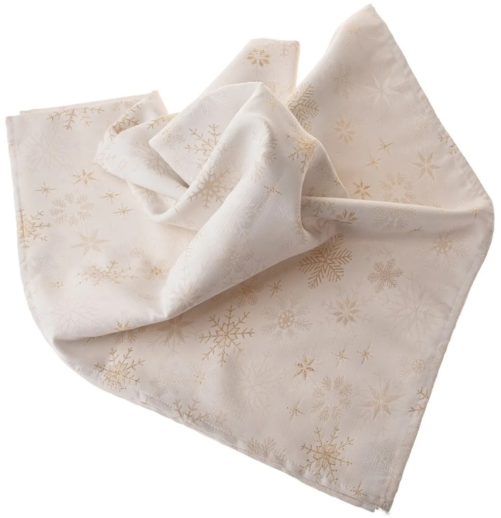 Vianočný Obrus ​​vodeodolný Vločky mix, 140 x 140 cm