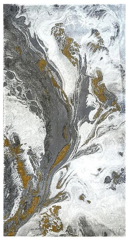 Koberec Heatset Craft 1.33/1.9 50159 257 šedý/zlatý