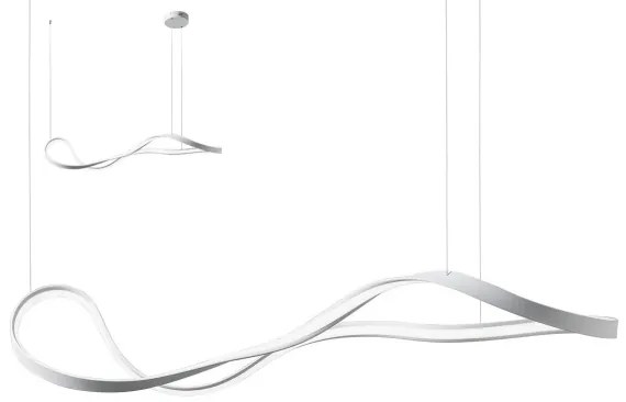 Redo 01-1531 - LED luster na lanku NUBO LED/43W/230V biely