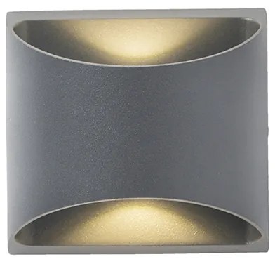 Moderná vonkajšia nástenná lampa tmavosivá vrátane LED 2-svetlo IP54 - Mal