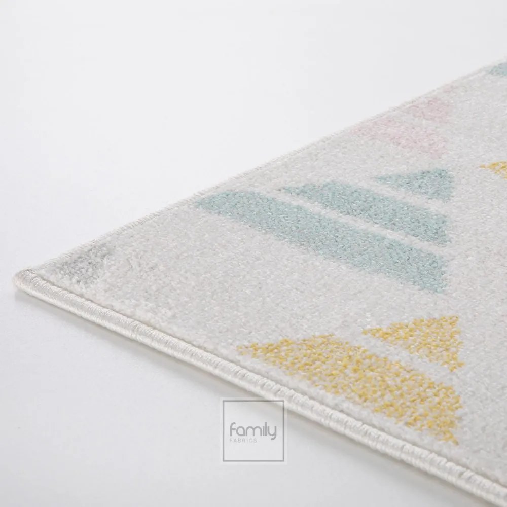 Koberec s geometrickým vzorom v krásnych pastelových farbách Šírka: 80 cm | Dĺžka: 150 cm