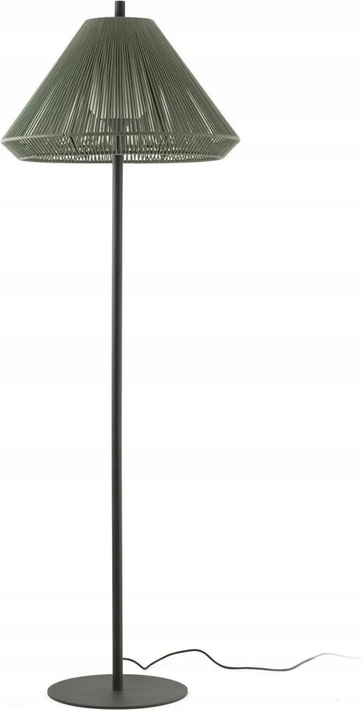 Stojacia lampa Faro Saigon Out C70, zelená olivová, IP44, 195 cm