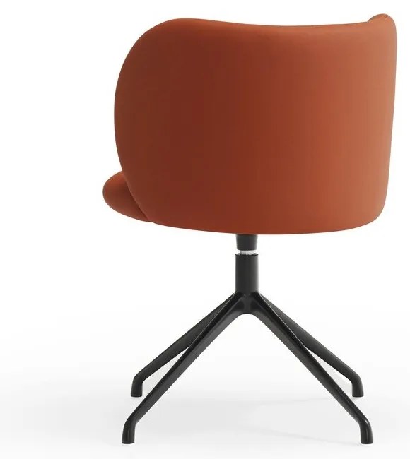 Oranžové čalúnené jedálenské kreslo Mogi – Teulat