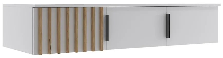 Nadstavec na skriňu Sorento 150 biela+lamel craft zlatá