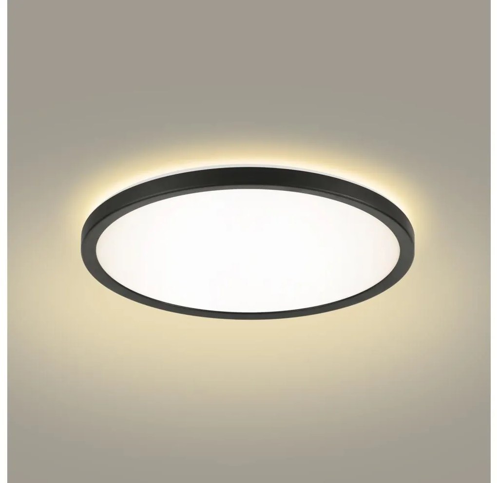 Brilagi - LED Kúpeľňové svietidlo ULTRA SLIM LED/12W/230V pr. 22,5 cm čierna IP54 BG2086
