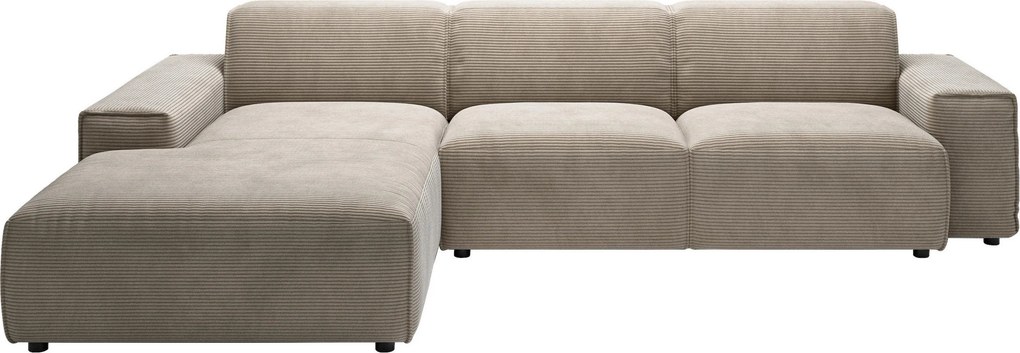 XXXLutz ROHOVÁ SEDAČKA, textil, taupe Livetastic - Sedačky - 001581035507