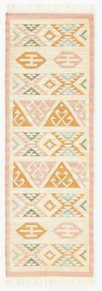 Ručne tkaný vlnený behúň Anisa