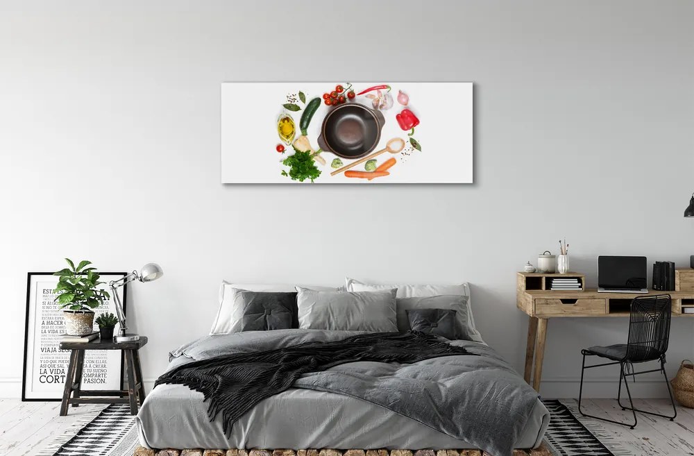 Obraz plexi Lyžica paradajky petržlen 120x60 cm