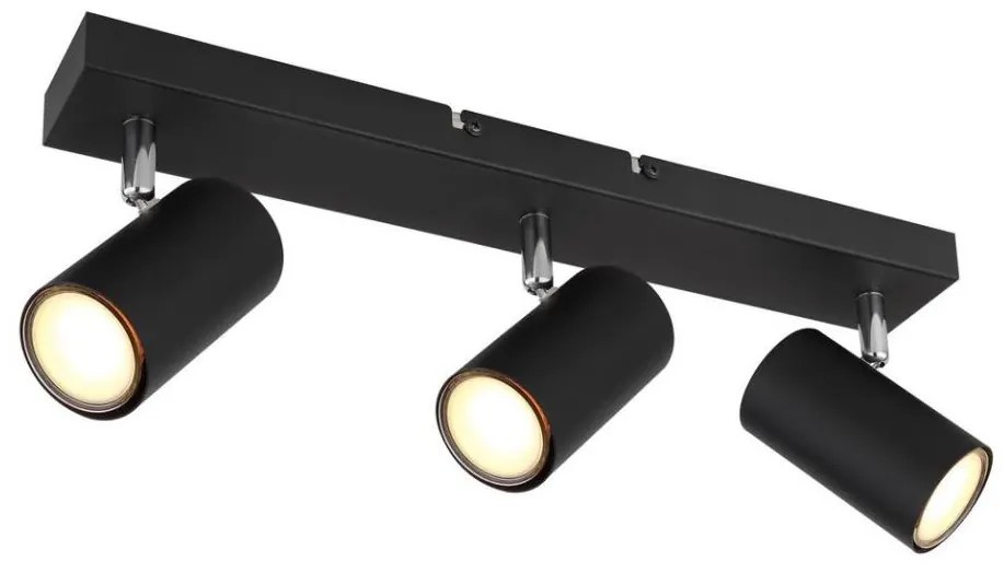 Globo 57911-3B - Bodové svietidlo ROBBY 3xGU10/35W/230V čierna