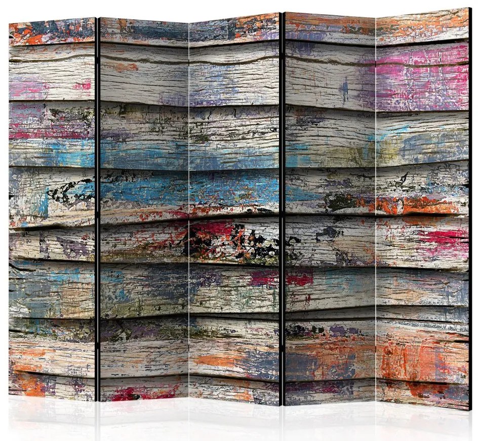 Artgeist Paraván - Colourful Wood II [Room Dividers]