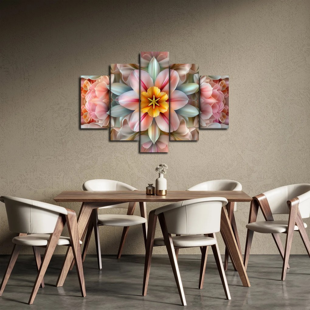 Obraz - Kaleidoskopický kvet (150x105 cm)