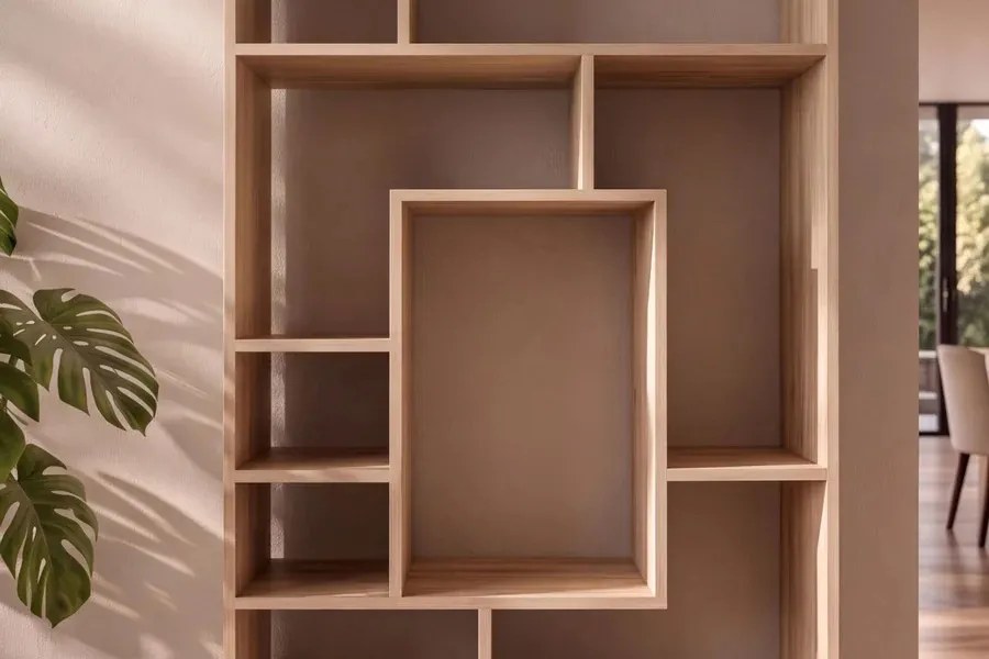 Dizajnový regál Timber 180 cm prírodné mango