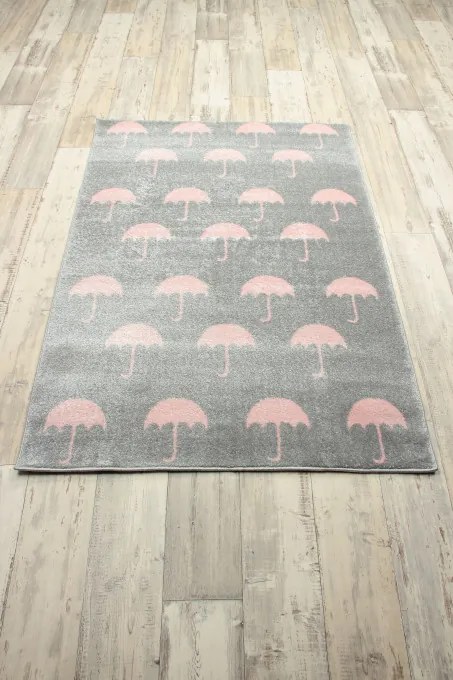 Detský koberec Kiddy 5075GP sivý