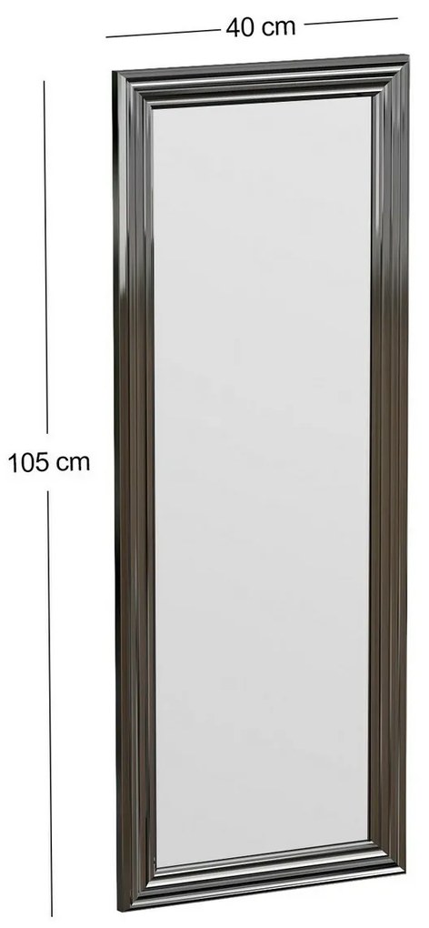 Zrkadlo Smooth Silver