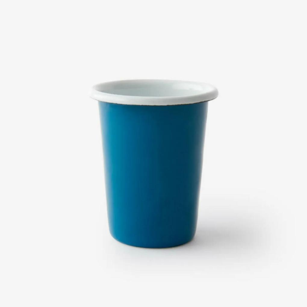 BORNN Malý smaltovaný modrý pohár výška 10 cm