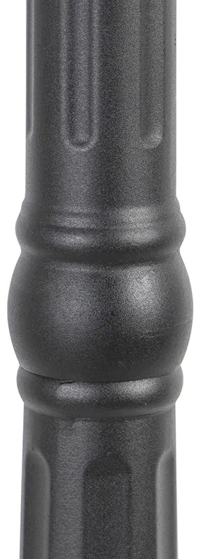 Vidiecka vonkajšia lampa čierna IP44 - New Orleans 3