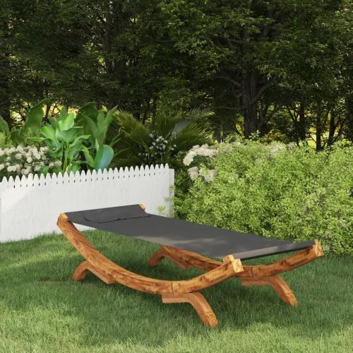 vidaXL Hojdacia sieť 100x188,5x44 cm masívny smrek antracitová-