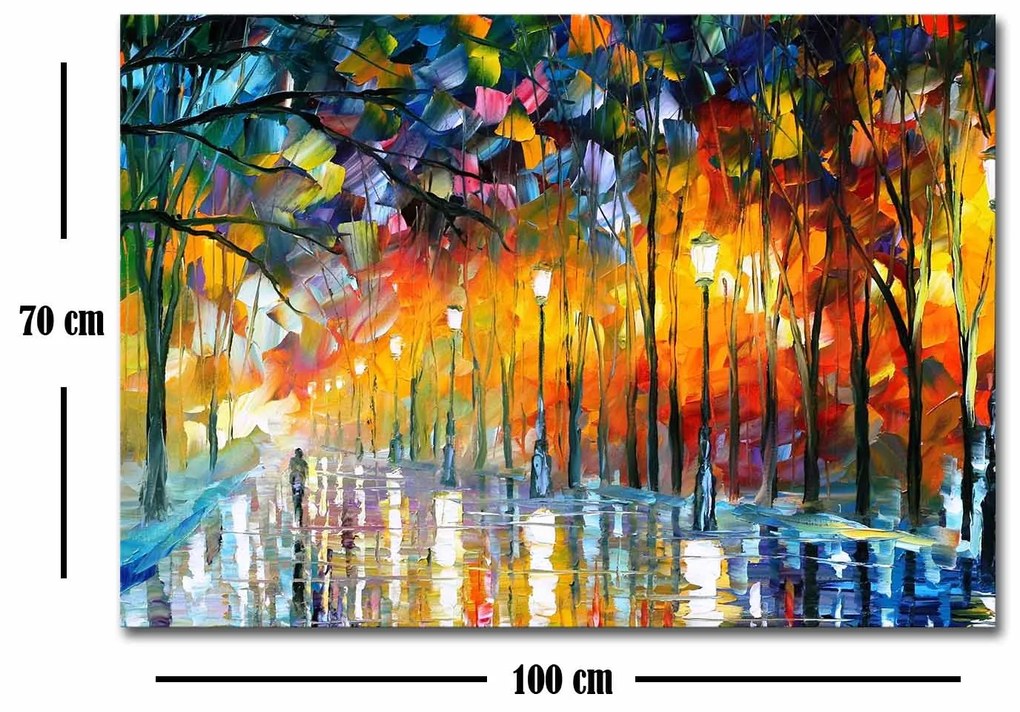 Obraz Večerná promenáda 70x100 cm ASIR 70100FAMOUSART-026