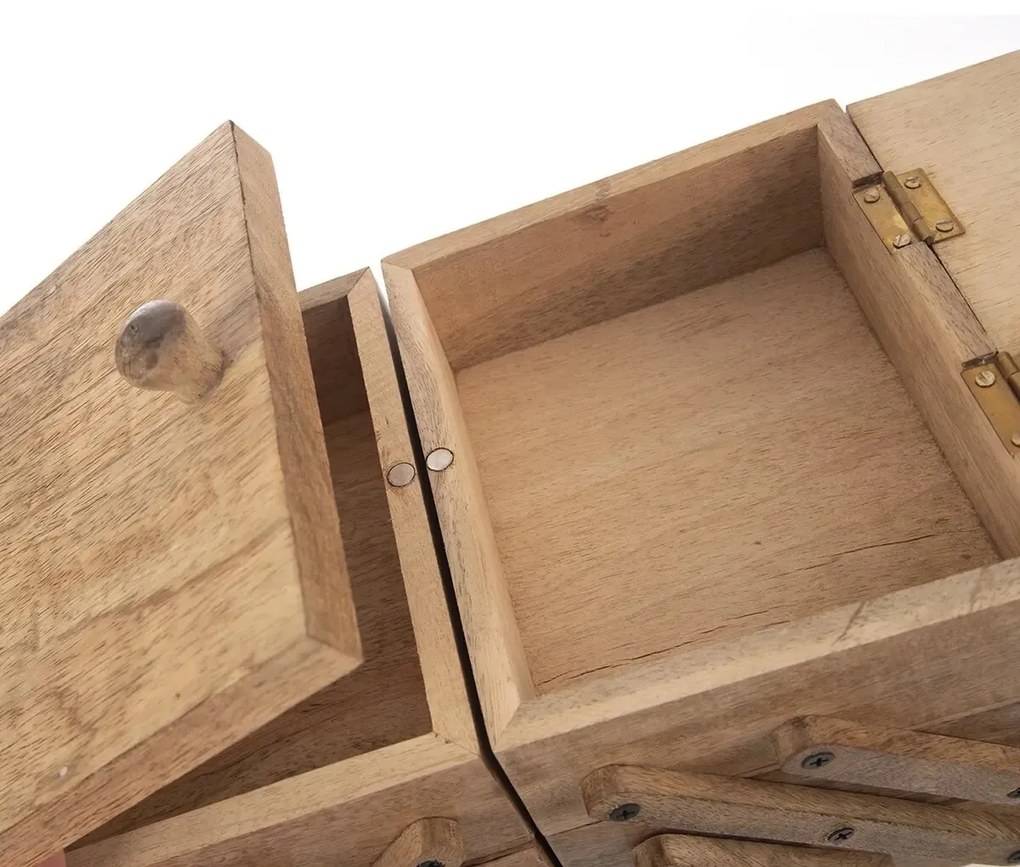 Orion Drevená kazeta na šitie Mango rozkladacia 30,5 x 20 x 21 cm