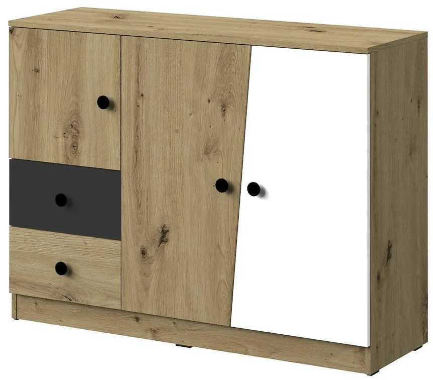 Komoda Nero 07 120 – Čierna Mat