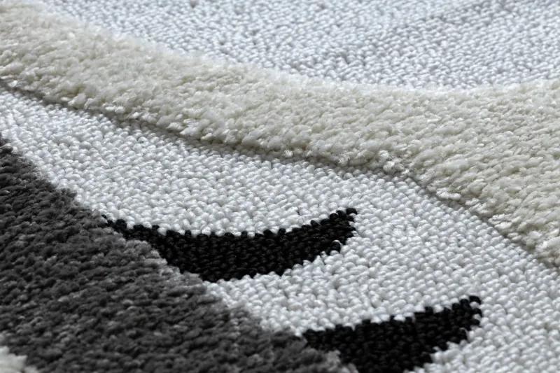styldomova Detský sivý koberec JOY sova