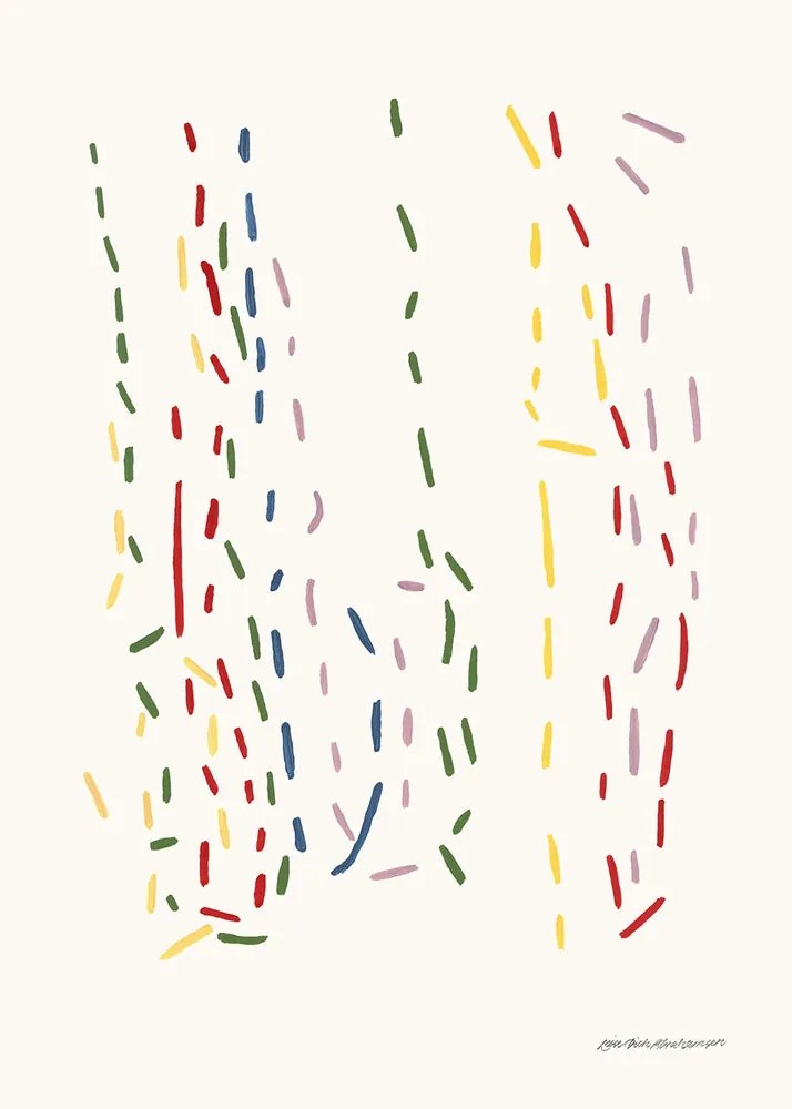 Moikka Plagát 1 - 2 - Many by Leise Dich Abrahamsen A4 (21x27cm)
