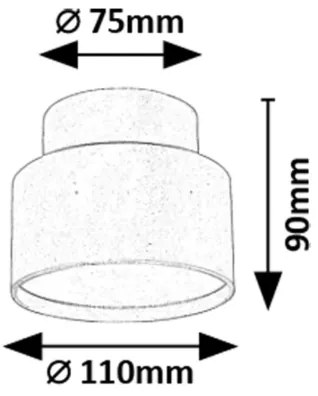 Rabalux 71324 - LED stropné svietidlo OVIDIA LED/16W/230V 3000K biela