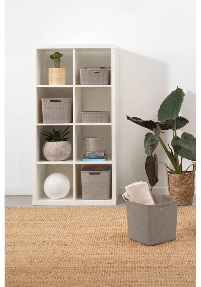 Úložný plastový košík 28x28x27 cm Jute – Curver