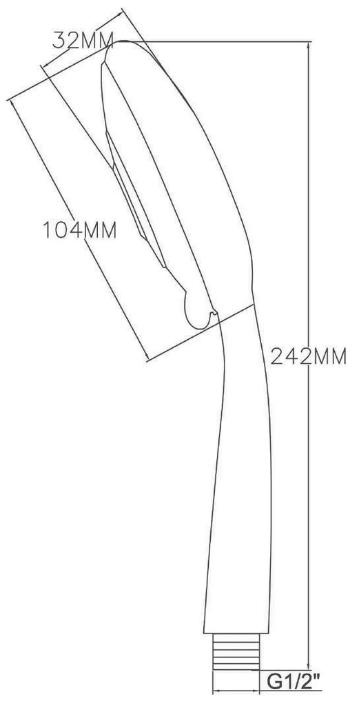 Sapho Sapho, Ručná masážna sprcha, 5 režimov sprchovania, priemer 110mm, ABS/chróm, 1204-06