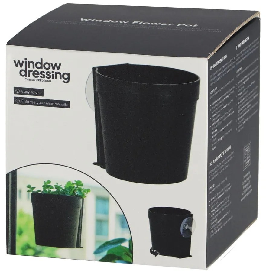 Plastové závesné a nástenné kvetináče v súprave 2 ks ø 10 cm – Esschert Design