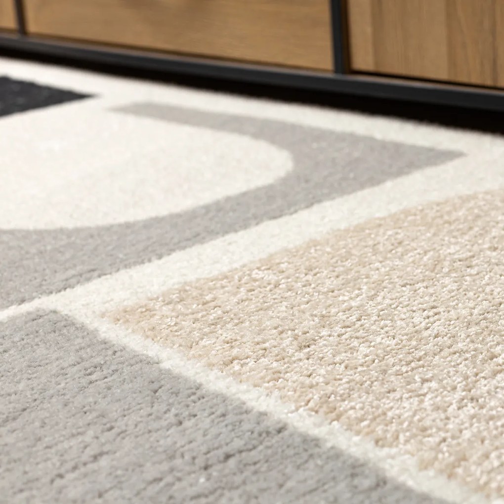 Kusový koberec Fusion 0213 white/dark pink, 160x220, viacfarebná, kancelária, Dywany Łuszczów