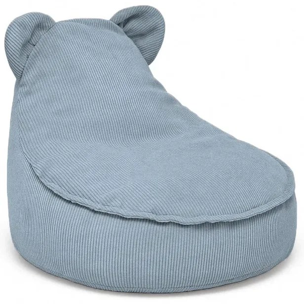 MeowBaby® sedací vak s uškami Slimcord, Turquoise