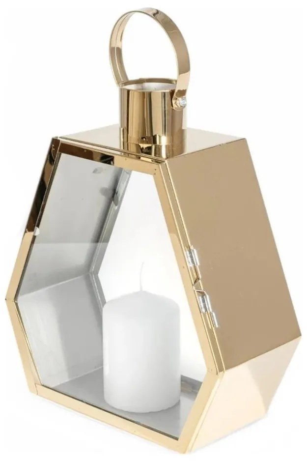 Dekoratívna lucerna 43 cm zlatá