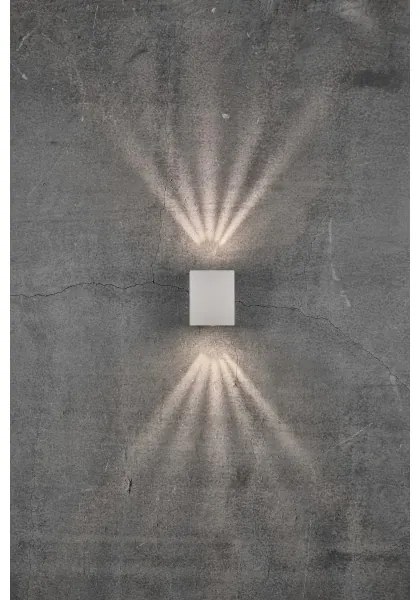 Nordlux - LED Vonkajšie nástenné svietidlo CANTO 2xLED/6W/230V IP44 biela