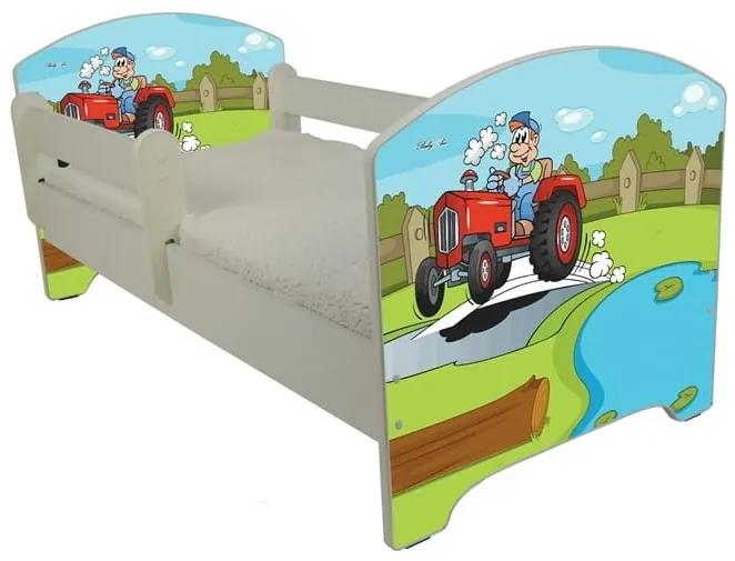 Raj posteli Detská posteľ "Traktorík " biela