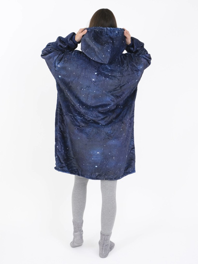 Baránková mikina mikroplyš – Hviezdna obloha veľkosť M