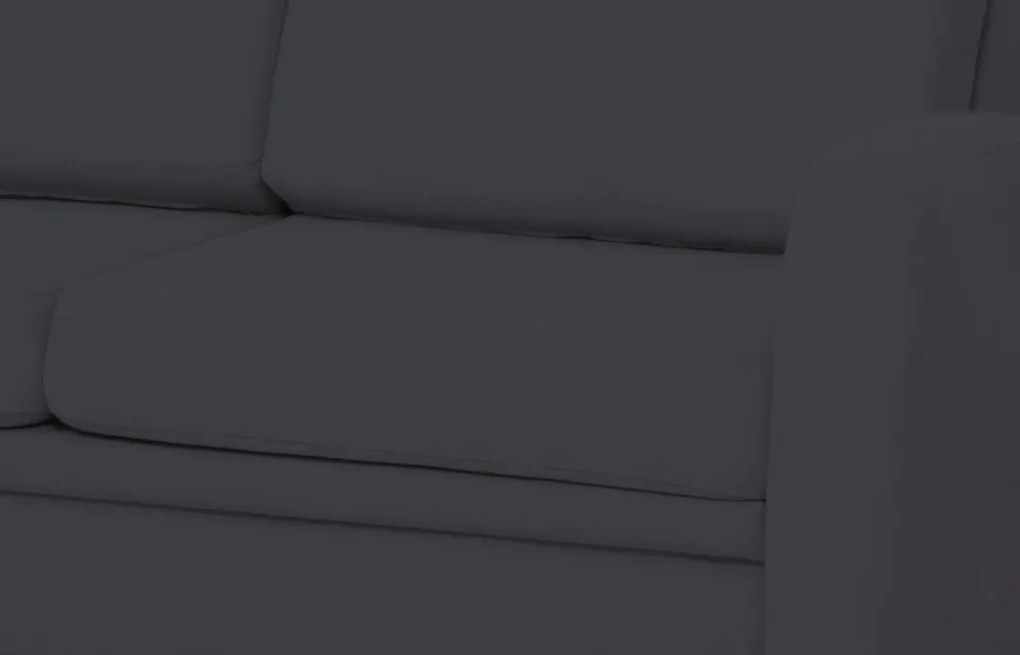 Pohovka s rozkladom Impuls, tmavo šedá látka