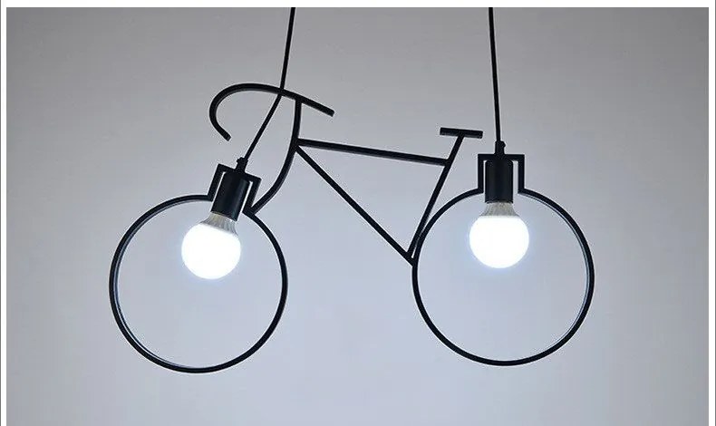 Toolight Toolight, závesné svietidlo bicykel APP216-2CP, čierna, OSW-00352