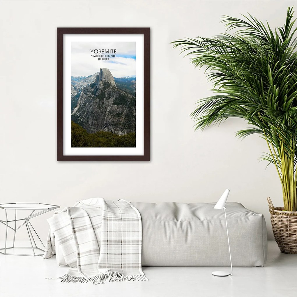 Gario Plagát Skala v Yosemitskom národnom parku Farba rámu: Bez rámu, Rozmery: 60 x 90 cm