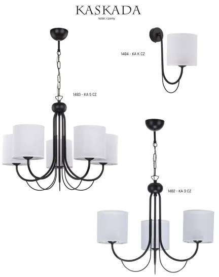 Jupiter 1484 - Nástenné svietidlo KASKADA 1xE27/60W/230V