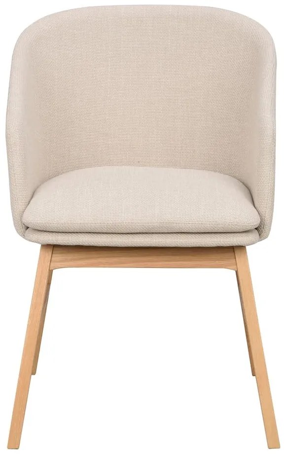 Béžové čalúnené jedálenské kreslá v súprave 2 ks Windham – Rowico
