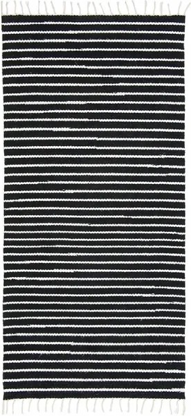 Koberec Aitta, čierno-biely, Rozmery  80x200 cm VM-Carpet