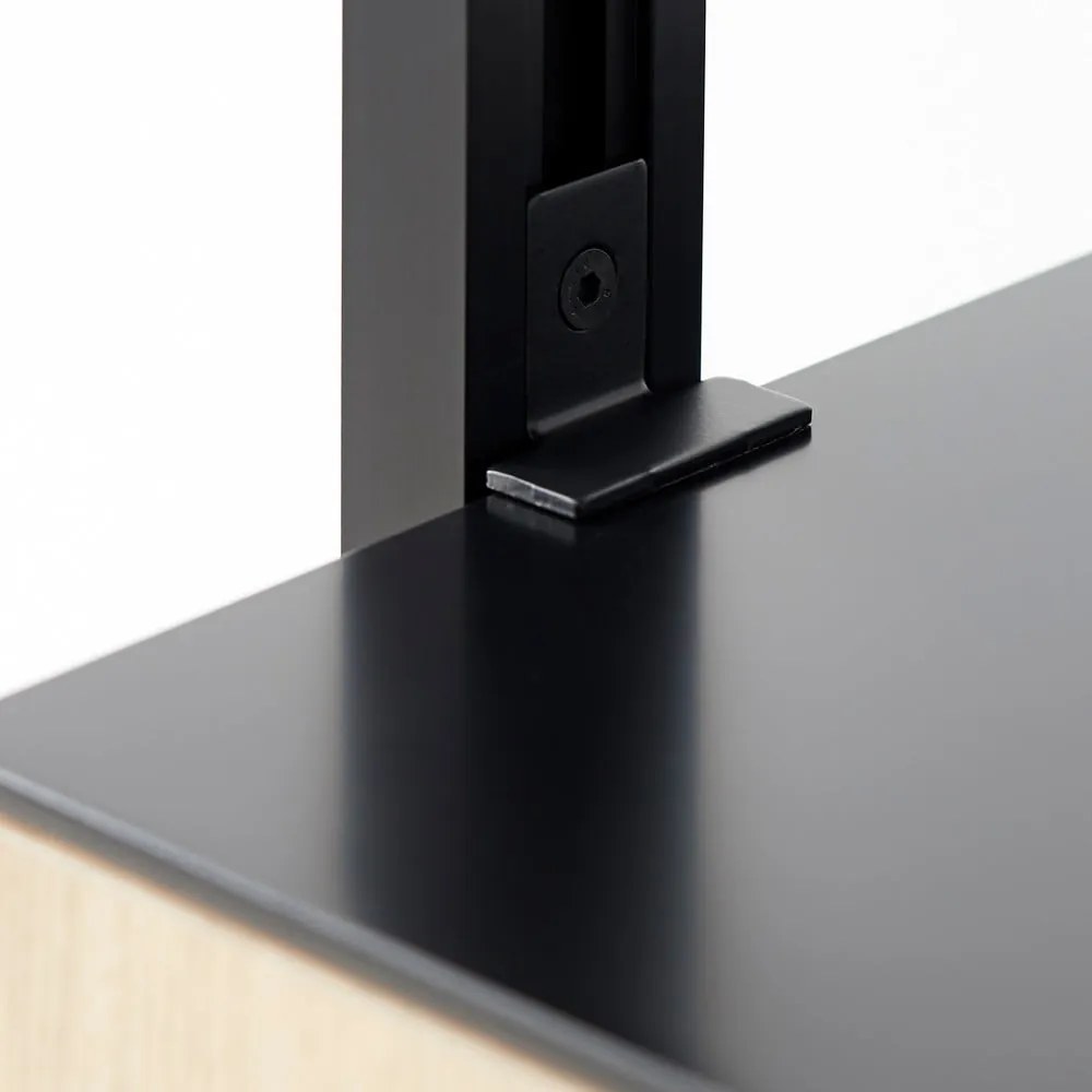 Čierna knižnica v dekore duba 98x210 cm Edge by Hammel – Hammel Furniture