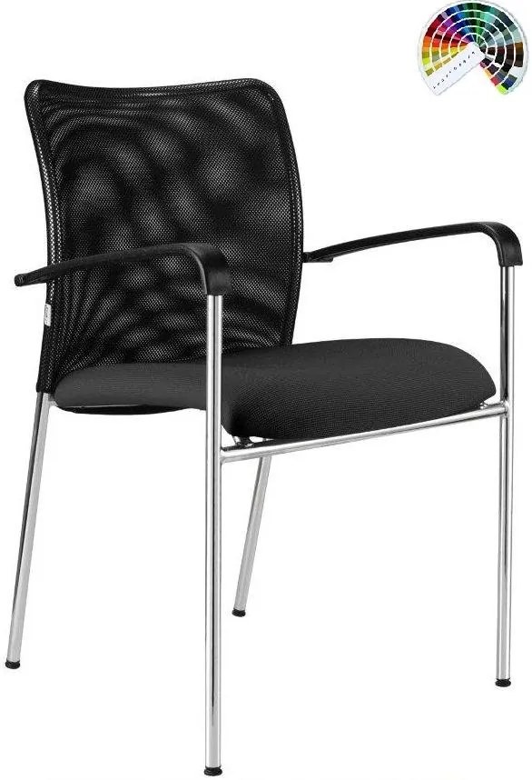 Konferenčná rokovacia stolička TRINITY čalúnenie KOŽA