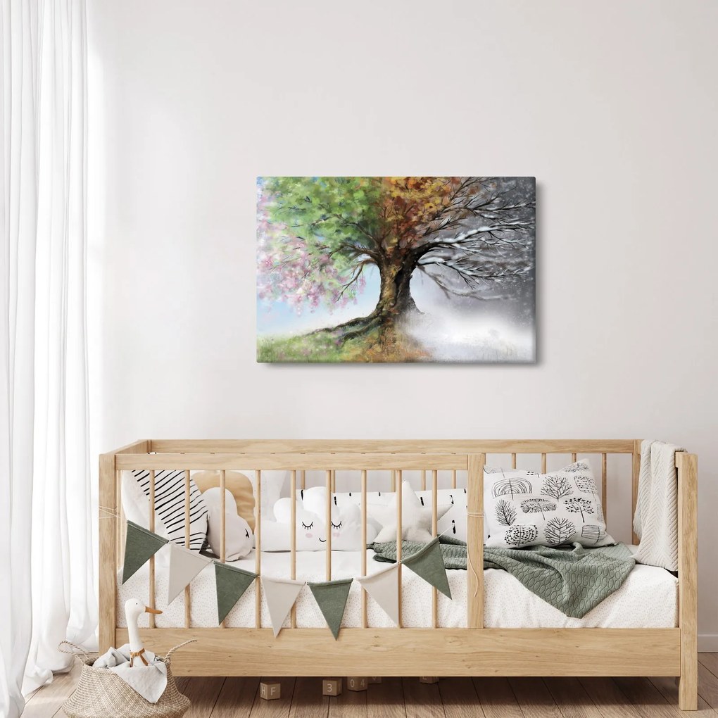Obraz - Strom štyroch ročných období (90x60 cm)