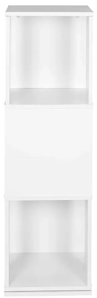 Otočná knižnica, 34x34x108 cm, biela