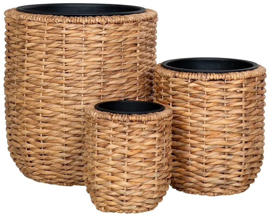Kvetináče z vodného hyacintu v súprave 3 ks ø 49 cm Hanoi – House Nordic